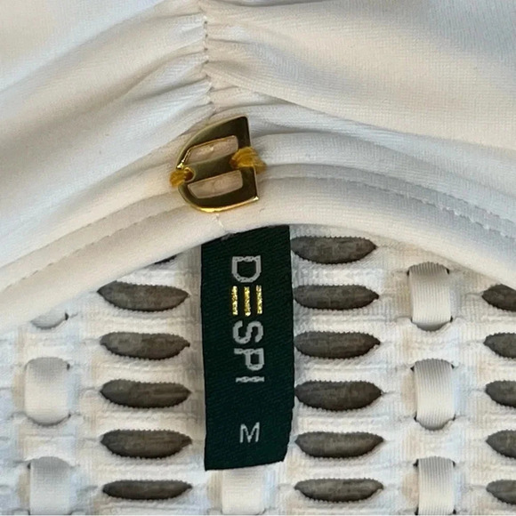 Despi Women’s White Openwork One-Piece Swimsuit Size Medium White - Picture 4 of 10